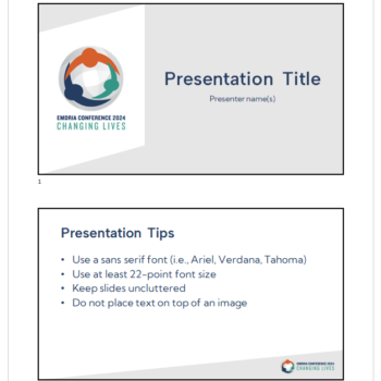Example of a handout page